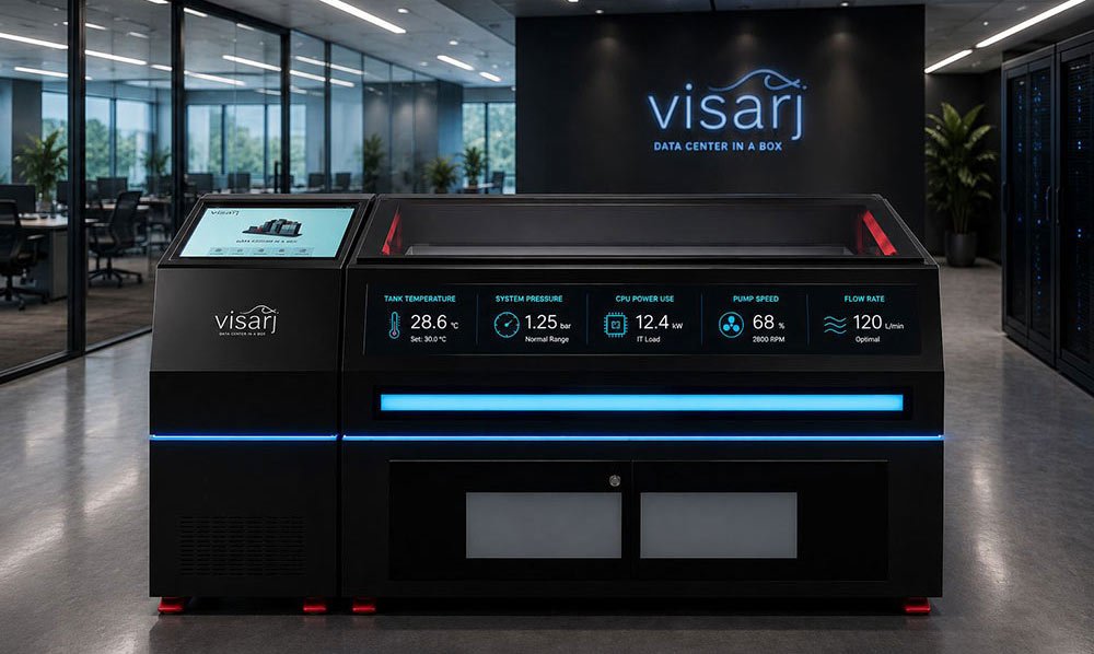 Immersion-cooled GPU infrastructure in a Visarj SDC-OP deployment